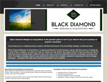Tablet Screenshot of blackdiamondma.com